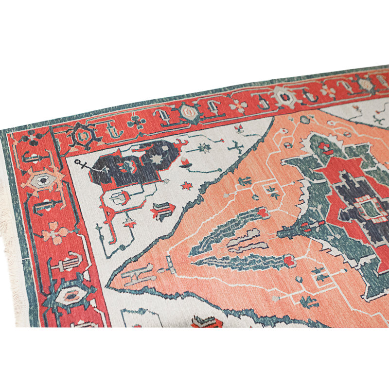 Tapis rouge noué à la main de haute qualité