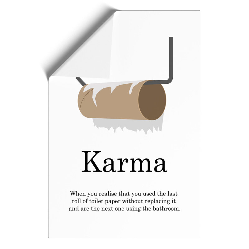Karma - Frameless Print, 42cm H x 30cm W x 0.1cm D