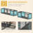 98" Cat Tunnel Outdoor with Combinable Design, Doors, Dark Grey,wood-1943588458