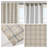 Anaheim linen blue Woven Plaid Room Darkening Thermal Fleece Lined Single 50x84" Curtain Panel-1980110516-1913132040