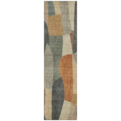 Machine Washable Indoor/Outdoor Jozwiak ACN2376 Abstract Rug