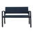Powder Coated Steel Outdoor Bench