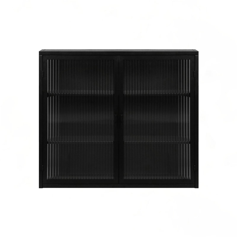 Armoire murale 27,56 po, Noir, Noir
