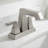 Modern 2-Handle 4" Centerset Bathroom Sink Faucet with Pop-Up Drain and Supply Lines-123043674