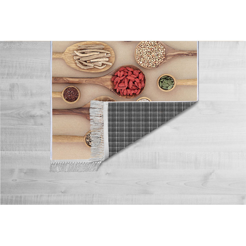Tapis luxueux en velours (4,6 x 7,2 pi), tissu antibactérien à 100%, envers en coton antidérapant, hauteur des poils: 0,4 po | Lavable à la machine, impression numérique 3D | Parfait pour le décor du salon et de la chambre à coucher, doux et durable