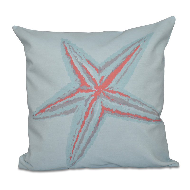 Housse de coussin carré et insert, Bleu