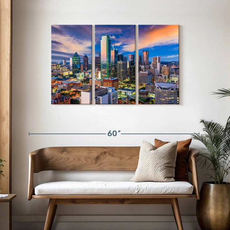 Horizon de Sireci, Dallas, Texas, H 28 po x l 45 po