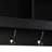 Fashionable Entryway Organizer With Hall Tree And Shoe Bench, Black, 6.6Lbs Hook Capacity, 176Lbs Bench Support Weight Adjustable-239318434