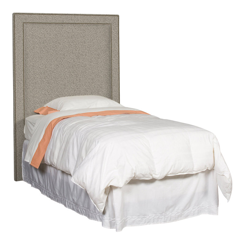 Hillary/Hank Twin Upholstered Panel Headboard, Worthy Snow, Yes