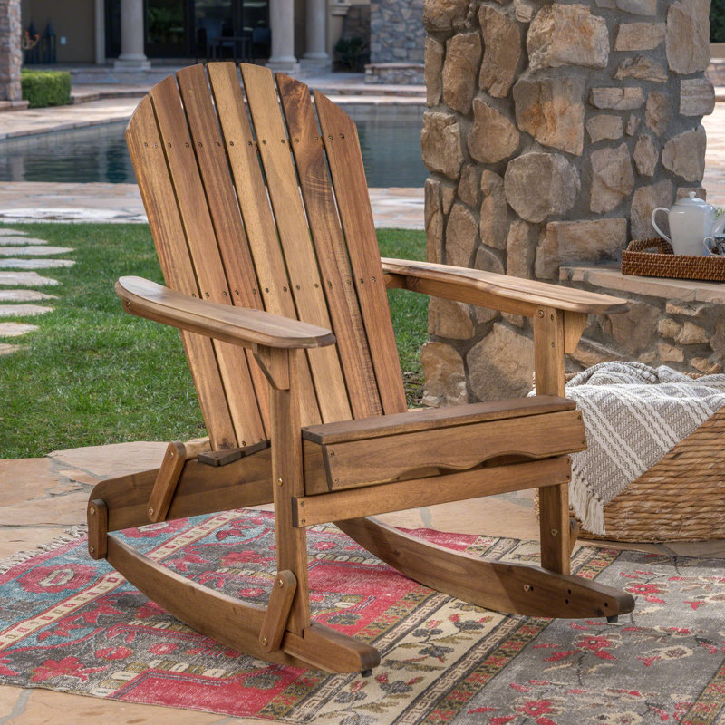 MALIBU ADIRONDACK ROCKING CHAIR, Natural