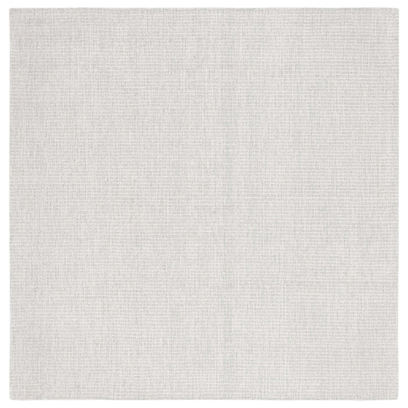 Abstract Hand Tufted Wool Rug, Square 6'