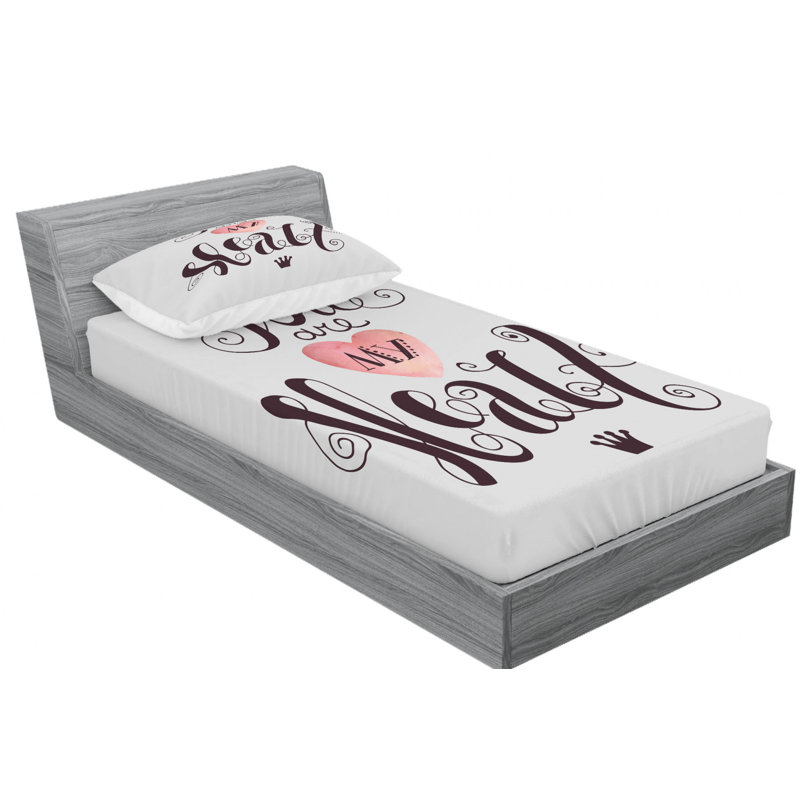 Microfiber Sheet Set, Twin Sheet Set with Fitted Sheet
