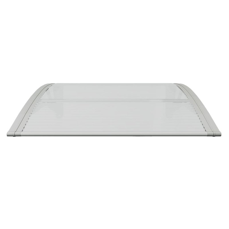 vidaXL Front Door Canopy, Outdoor Awning for Porch & Patio, 31.5" W x 31.5" D, Gray/Transparent
