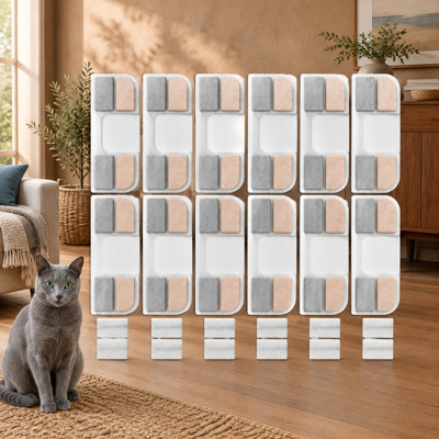 Ensemble de remplacement de 24 pièces pour fontaines à eau compatibles pour chats, contenant 12 filtres et 12 éponges pour pompe.