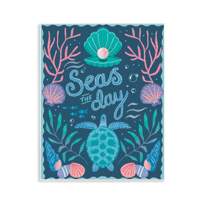  Symmetrical Seas The Day Wall Plaque Art by Jo Reid