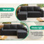 3 Seater Linen Blend Sofa Bed-1484959627