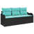 Structure noire / Coussin bleu est en rupture de stock