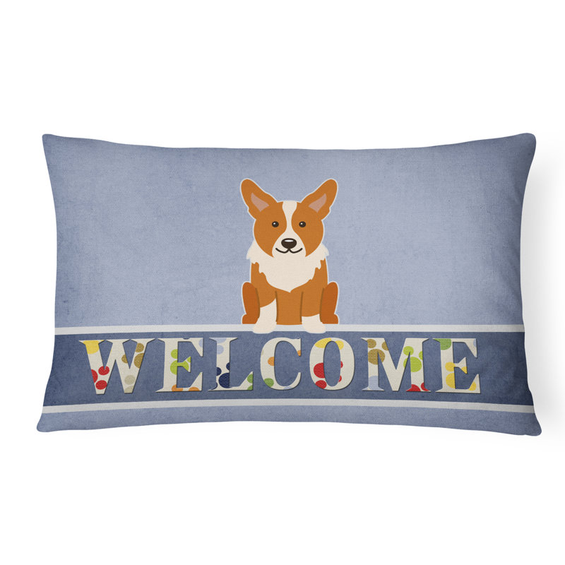  Coussin Corgi Welcome