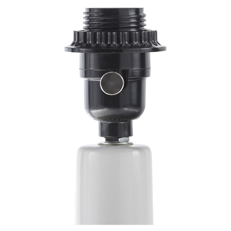 Lampe de table d'appoint, Beige, Blanc
