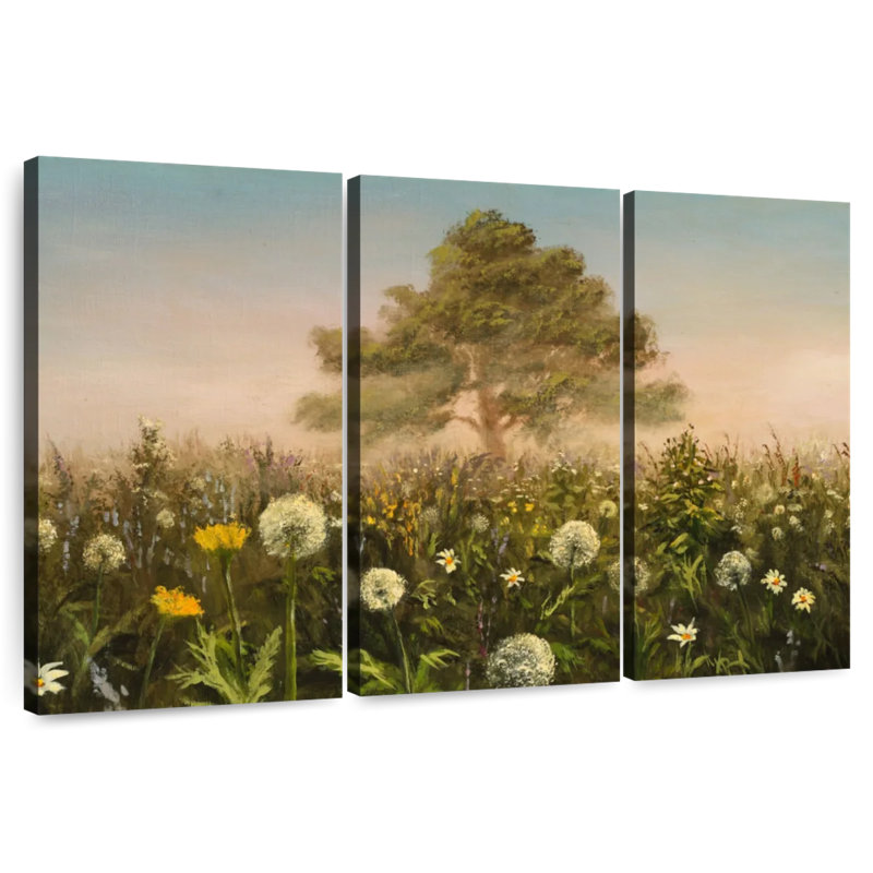 Alvord Morning Field Dandelions, 20" H x 33" W
