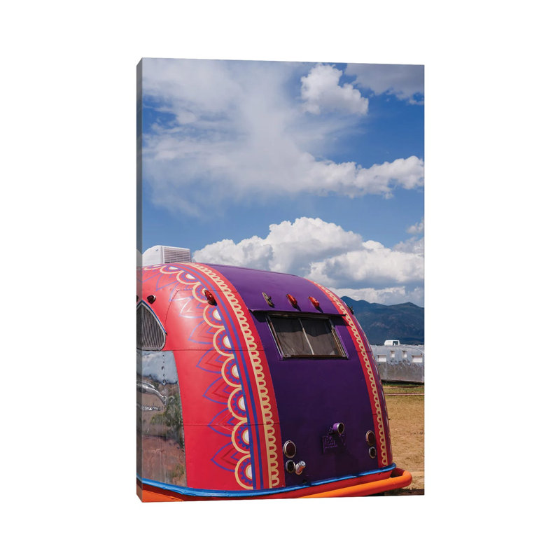 New Mexico Airstream II 1 Piece Wall Art on Canvas, 30.48cm H x 20.32cm W x 1.91cm D, Wrapped Canvas