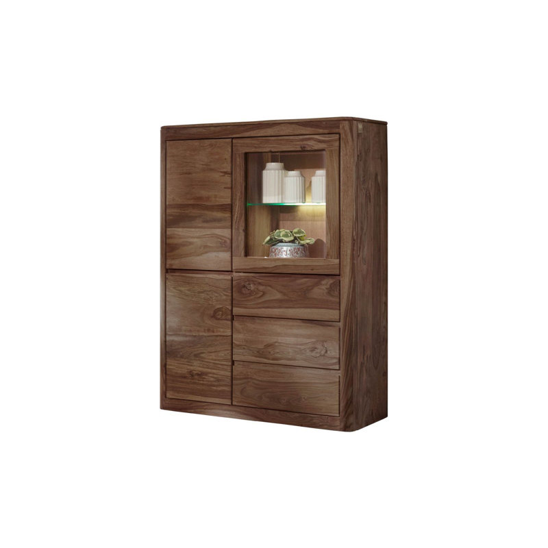 Toronto Display Cabinet, Smoked Cherry