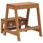 2 - Step Wood Folding Small Step Ladder
