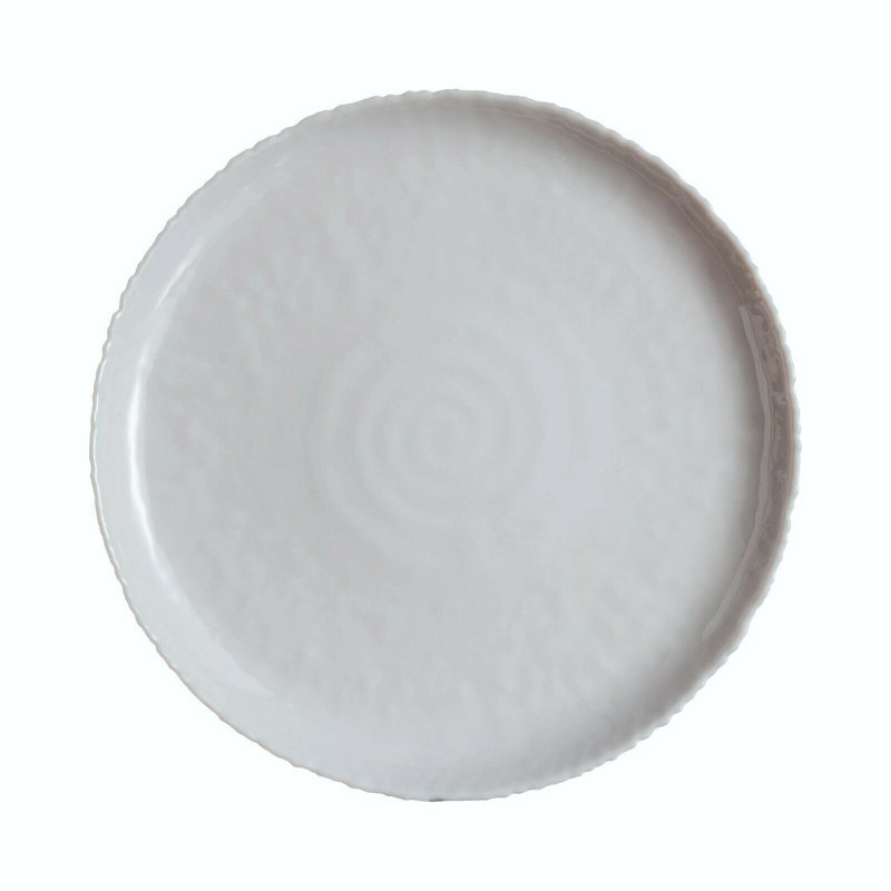 6X 26Cm Dinner Plate Ammonite Grey Opal Dinnerware Collections, Grey