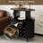 Modern Wine Bar Cabinet, Wood Liquor Cabinet Bar For Home With Wine Rack And Glass Holder, Fluted Buffet Sideboard With Storage For Kitchen, Dining Room, Living Room-1849640617