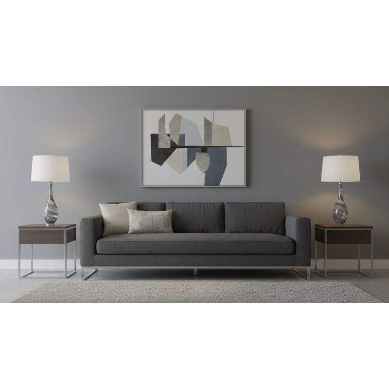 Brescia Ceramic Table Lamp, Gray