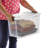 Sterilite 30 Qt Ultra Latch Box, Stackable Storage Bin, Lid, Heavy Duty Latches, Container Organizes