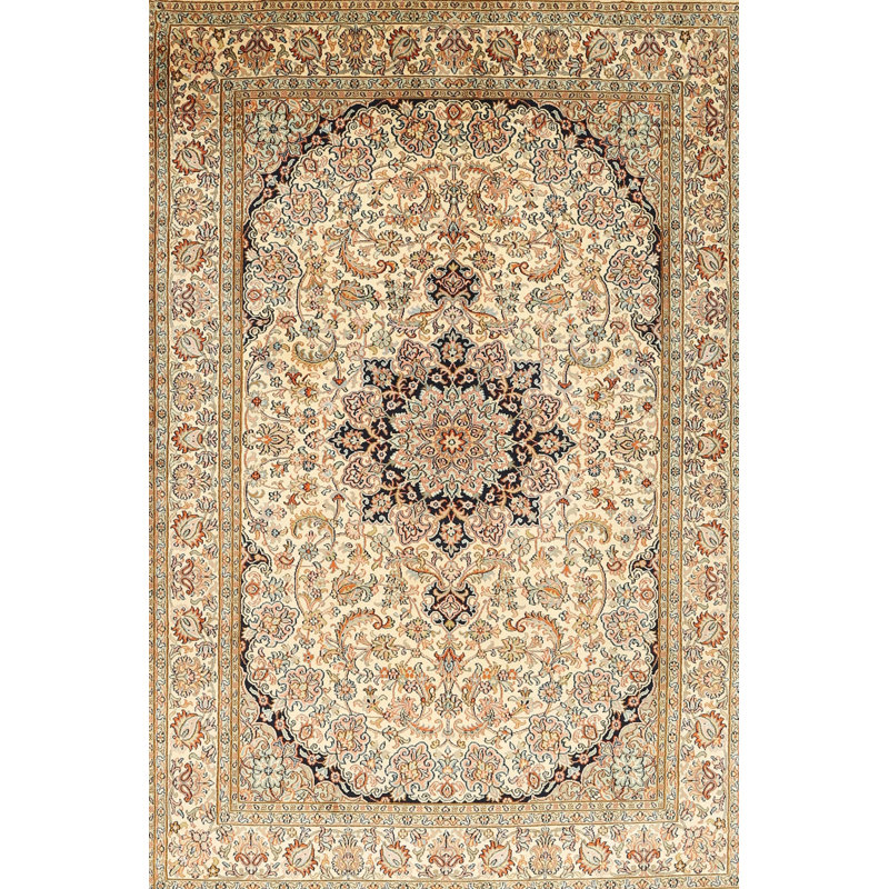 Tapis brun/noir/brun clair traditionnel Faller, Rectangle 3 pi x 5 pi