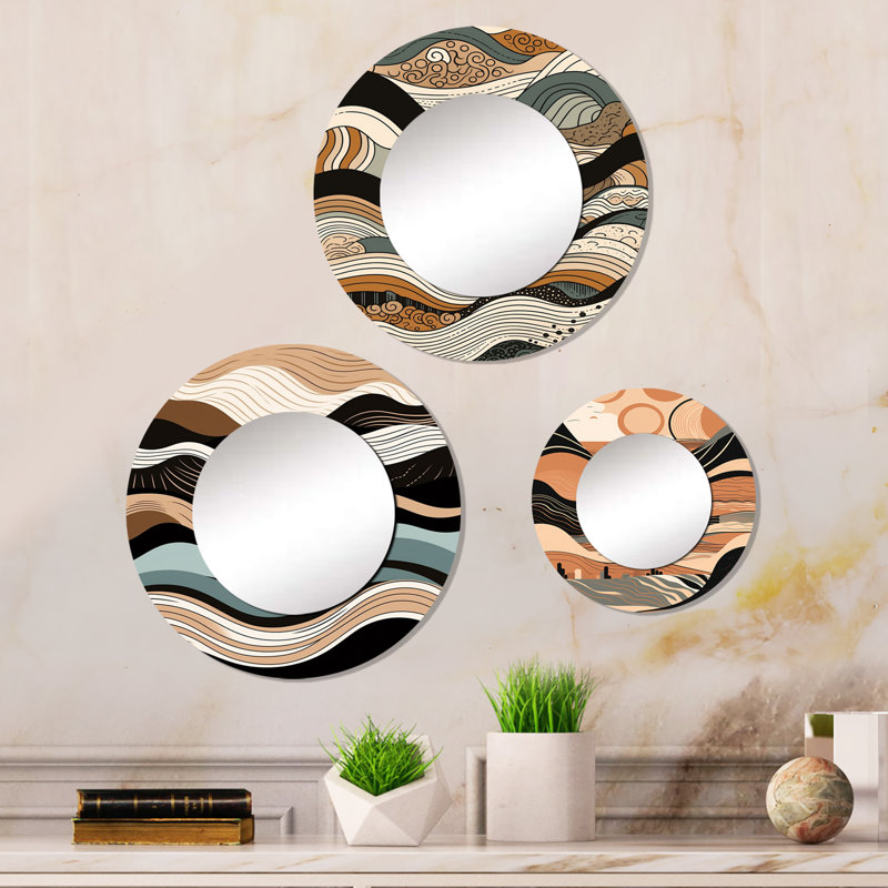 Penticton Metal Round Mirror