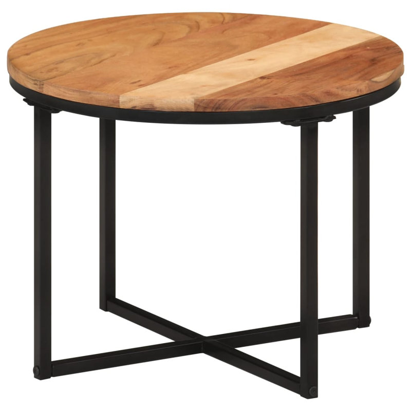 Rossana Cross Legs Coffee Table, Brown, 35cm H x 45cm L x 45cm W