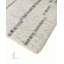 Organic Hand Knotted Striped Area Rug in Gray