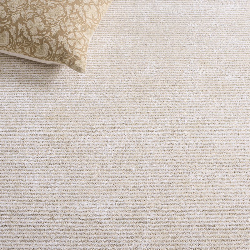 Soho Hand Tufted Viscose;Wool;Cotton Solid Color Indoor Rug, Square 6'