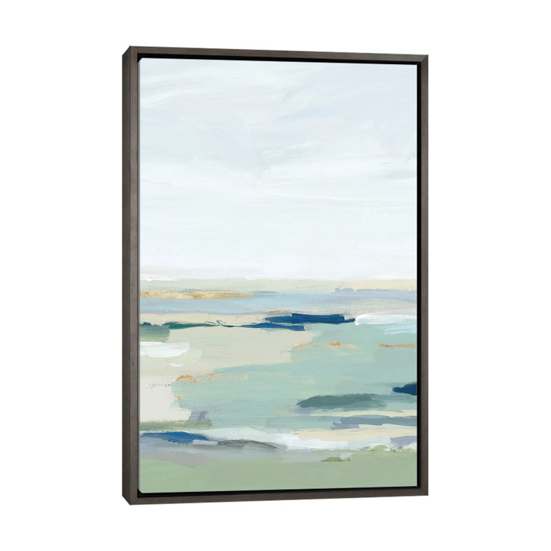 «Burbank II» par Isabelle Z - reproduction d'art, H 48 po x l 32 po x P 1,5 po, Toile encadrée de bois rustique foncé