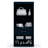Mulberry Contemporary Modern Open Wardrobe Closet with Drawers and Adjustable Shelves in Midnight Blue-1460331509