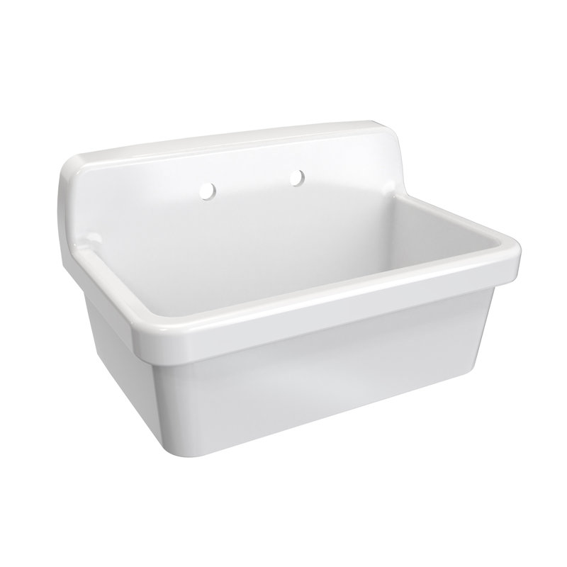 Sapphire 30 W x 17-3/4 H Utility Sink, White