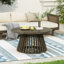 Table basse d'extérieur Vihaan, table basse ronde, petite table basse, table basse en bois massif-202252967-233114158