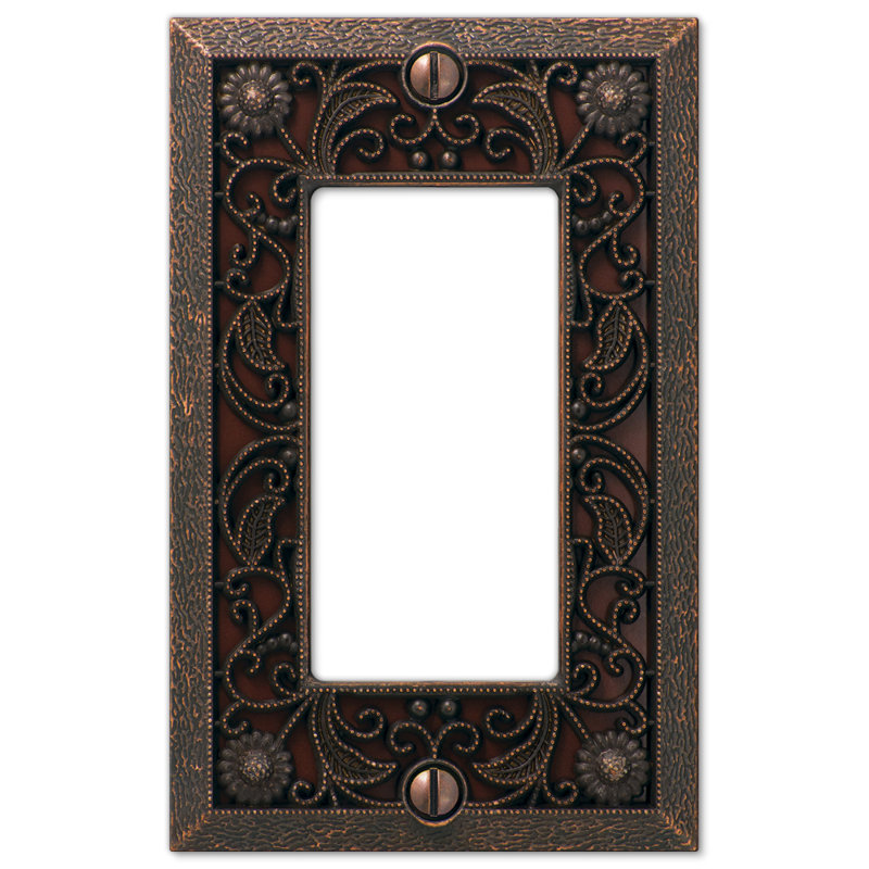Filigree No Subject 1 - Gang Rocker Standard Wall Plate