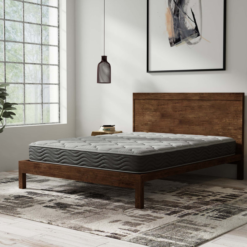 8-Inch Firm Hybrid Twin Mattress With Pocketed Coils, Gel Foam Cooling, Zoned Support, And Certipur-US Certified Materials.