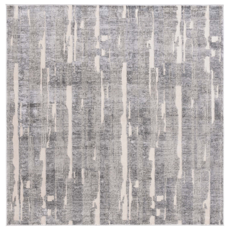 Whisper Performance Abstract Rug, Square 6'7"