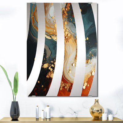 Daloni - Miroir à peinture abstraite, décoration murale MIR137155
