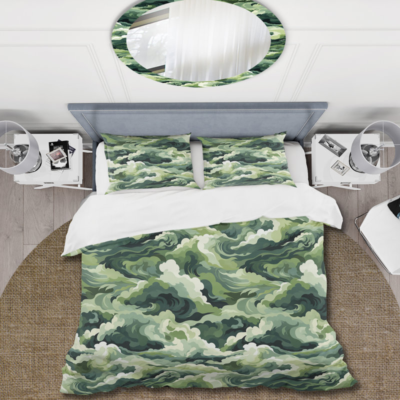 Ensemble de housse de couette camouflage Zen Retreat Serene Camouflage III - Microfibre polyester