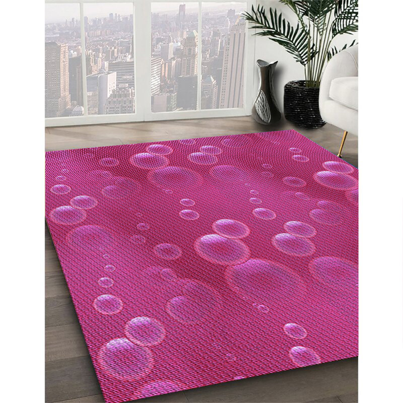 Tapis 100% à motifs lavables à la machine 2989 WSH-PAT3085-PUR, Rectangle 2 pi x 3 pi