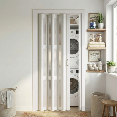 Paneled Acrylic and PVC/Vinyl Accordion Door