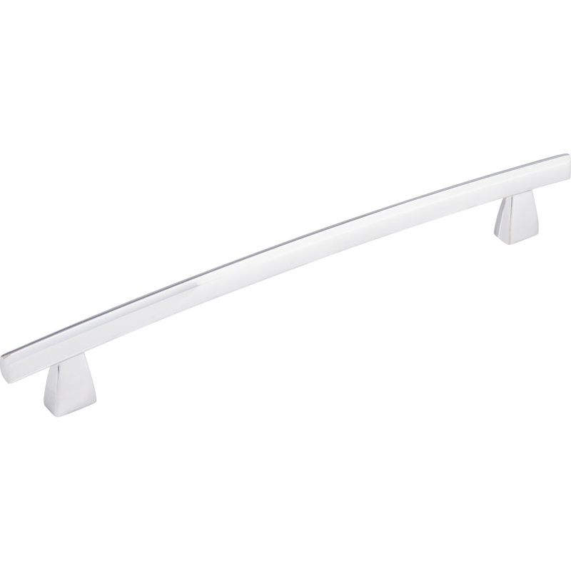 Arched Bar Pull, Polished Chrome, 8" Center to Center