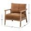 Marnisha Faux Leather Armchair-73973366