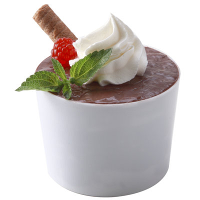Restaurantware-6 Ounce Parfait Cups, 100 Round Mousse Cups - Disposable, Durable, White Plastic Shooter Glasses For Desserts, Premium, Serve Appetizers Or Desserts